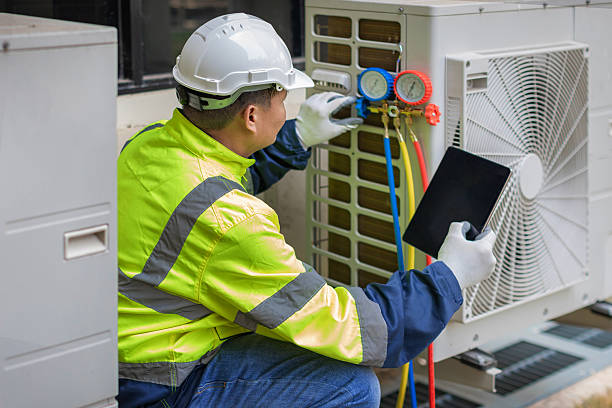 Professional Air Duct Cleaning technician working in Mayo, SC